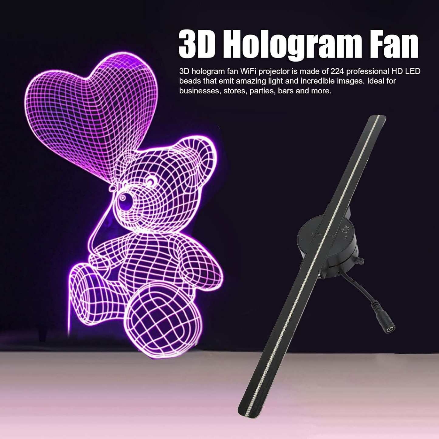 3D Hologram LED Fan Projector